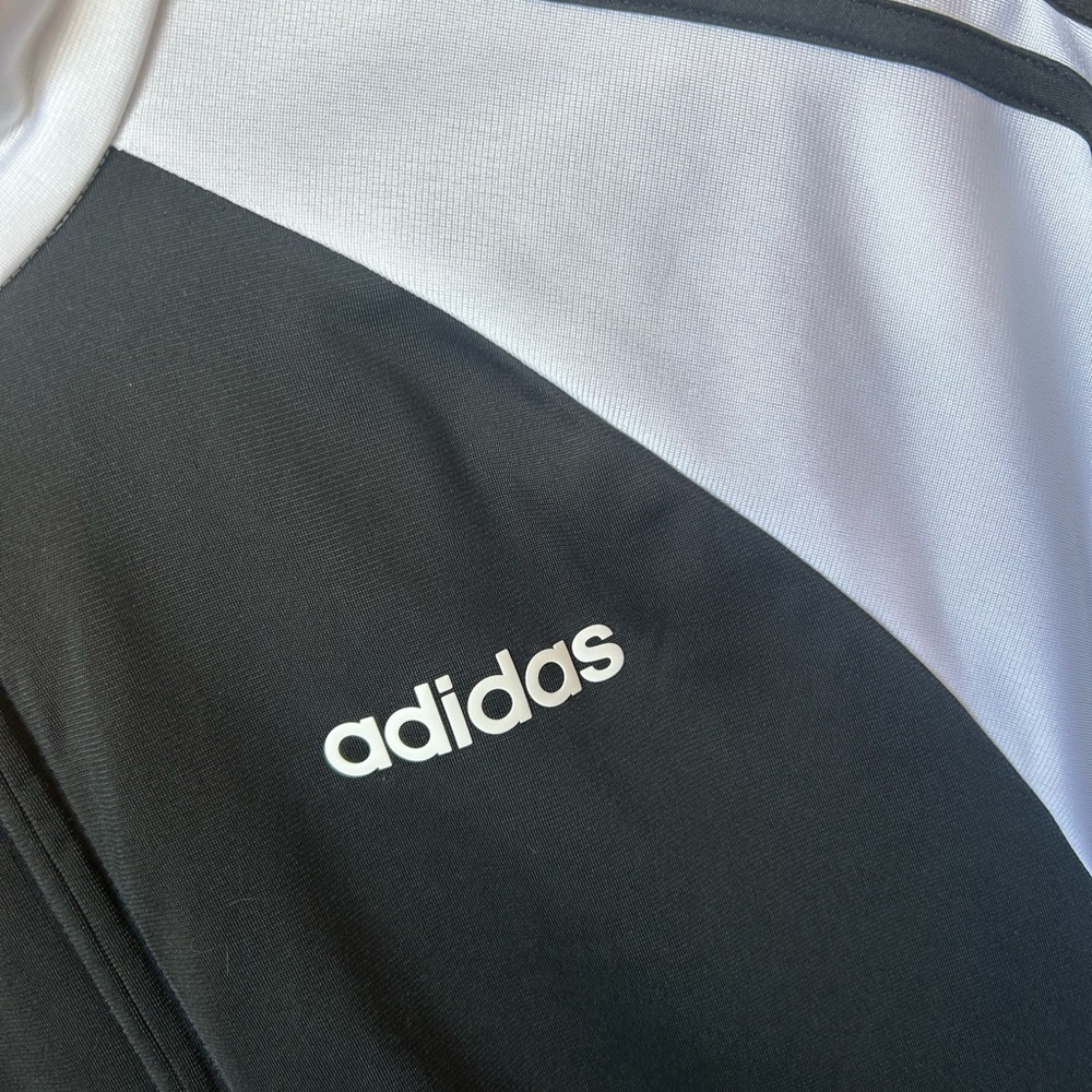 adidas Black and White Track Jacket - Picture 3 of 5